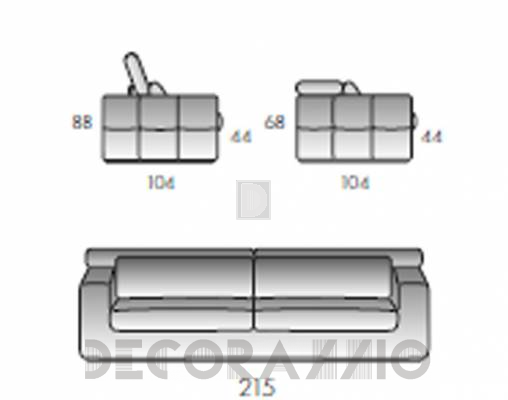 Диван Rigosalotti DXD30 - DXD30