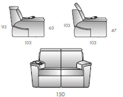 Диван Rigosalotti RXE21D dx - RXE21D dx