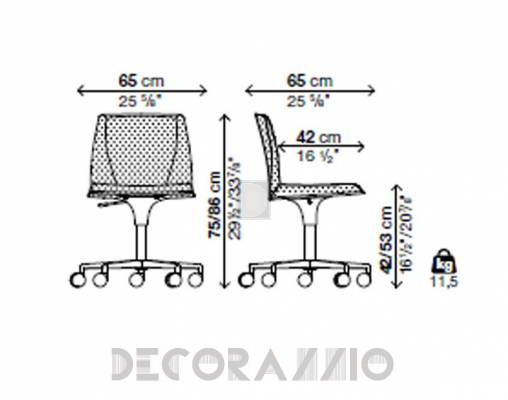 Кресло офисное Kristalia 05PLA23 - 05PLA23