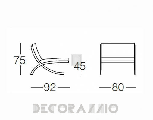 Кресло Bosal miami Armchair 80 - miami Armchair 80