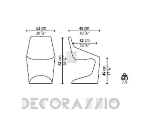 Стул Kristalia 05PLP01 - 05PLP01