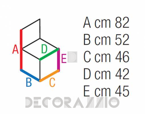 Стул Contral 404 18 wengè - 404 18 wengè