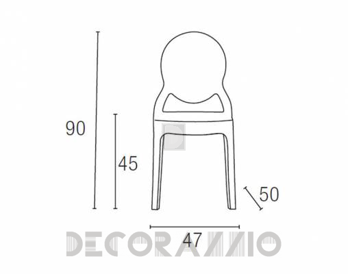 Стул Contral 411 - 411 BCO bianco