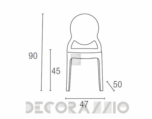 Стул Contral 411 - 411 BL nero