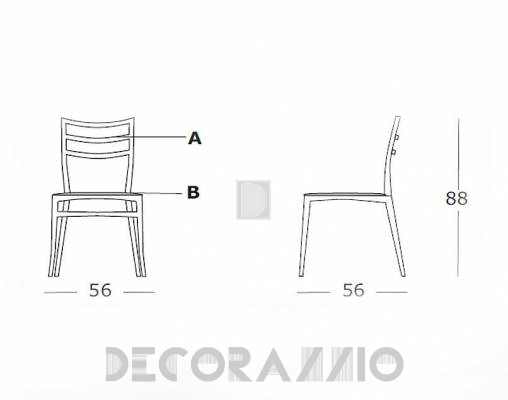 Стул Casprini SABRINA - SABRINA hard seat 1