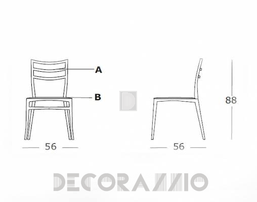 Стул Casprini SABRINA - SABRINA hard seat 3