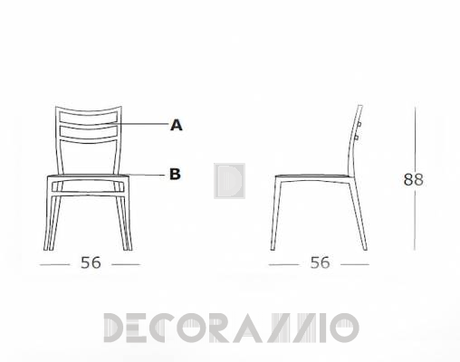 Стул Casprini SABRINA - SABRINA hard seat 4