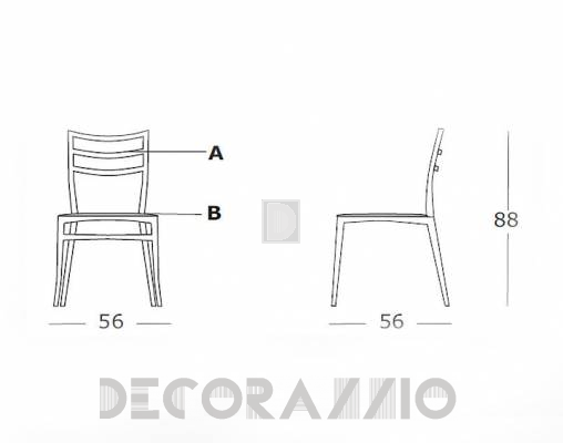 Стул Casprini SABRINA - SABRINA hard seat 6