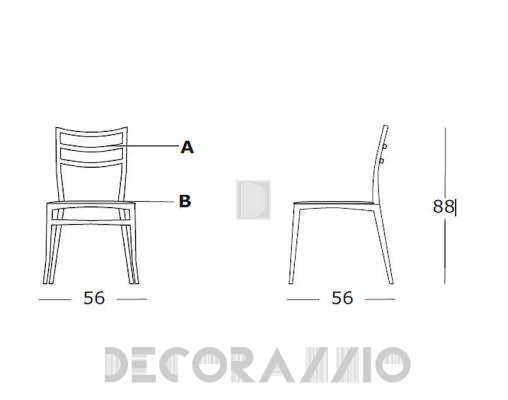 Стул Casprini SABRINA - SABRINA soft seat B 2