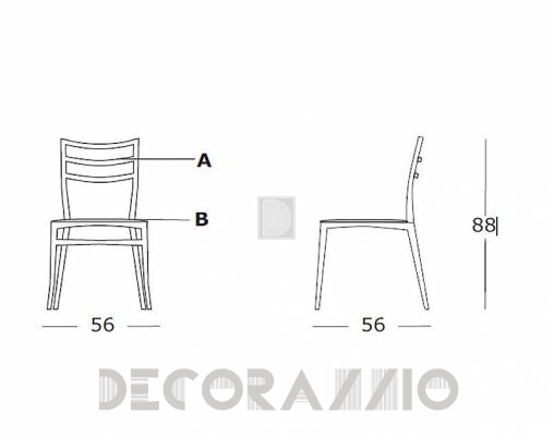 Стул Casprini SABRINA - SABRINA soft seat B 4