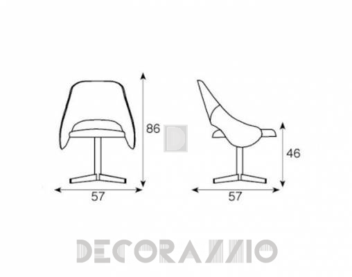 Стул Fasem Tender - Tender   S   Base croce