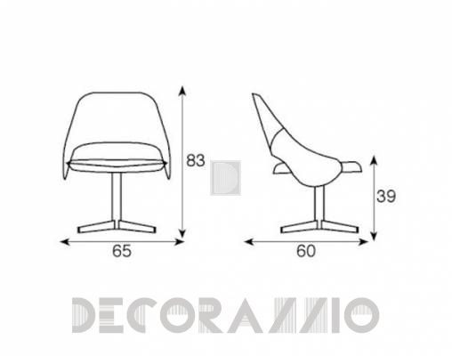 Стул Fasem Tender - Tender   W   Base croce