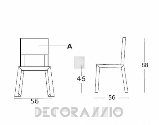 Стул Casprini Yu.Yu White  black - Yu.Yu White  black