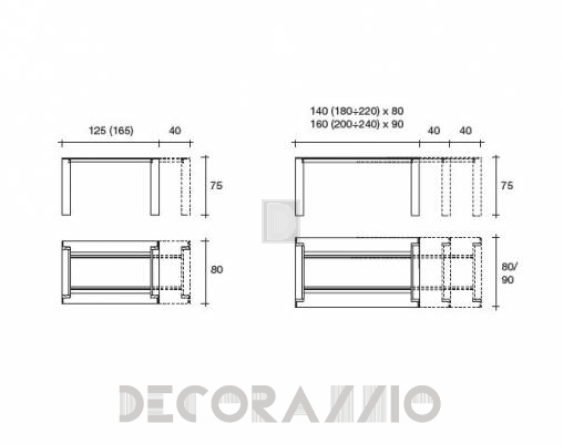 Обеденный стол Fiam 10900 TR - 10900 TR