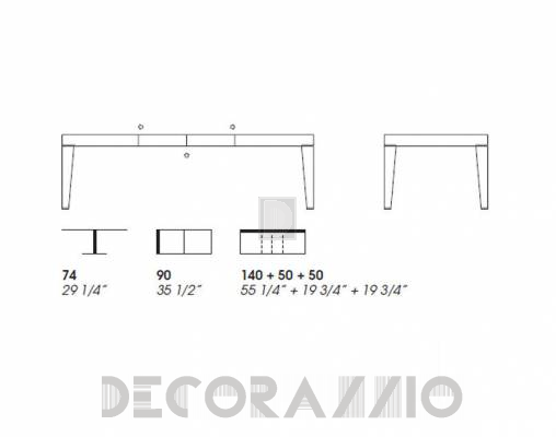 Обеденный стол Potocco 833 TR2 - 833 TR2