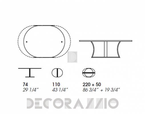 Обеденный стол Potocco 834 TO - 834 TO