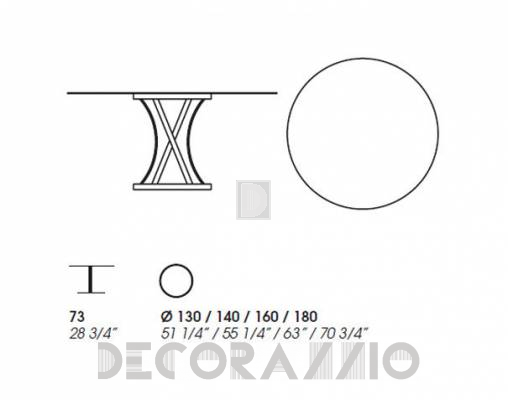 Обеденный стол Potocco 836 TC - 836 TC