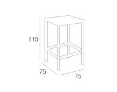 Приставной столик Contral 873 TK teak - 873 TK teak