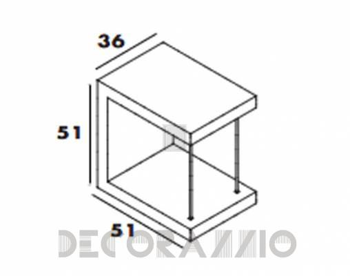 Приставной столик Target Point TC115DX 6610 - TC115DX 6610