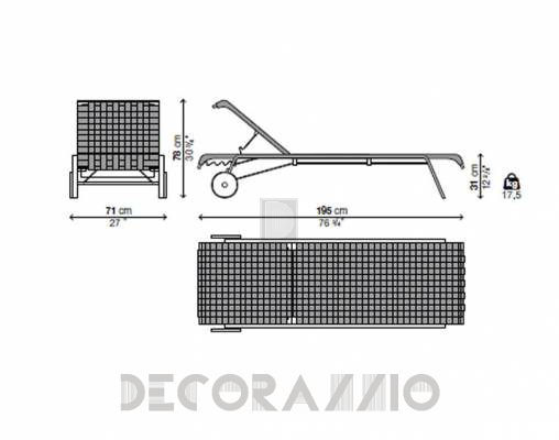 Шезлонг Kristalia 05RST30 - 05RST30