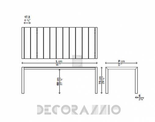 Обеденный стол Kristalia 01SUS40F - 01SUS40F