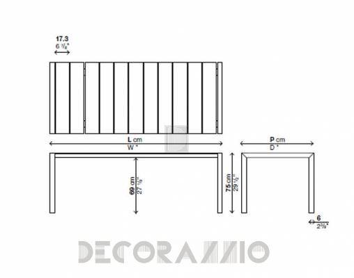 Обеденный стол Kristalia 01SUS44F - 01SUS44F