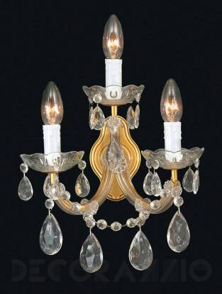 Светильник  настенный накладной Arlati Maria Theresa Wall-Lamps - 2813-3CC GP