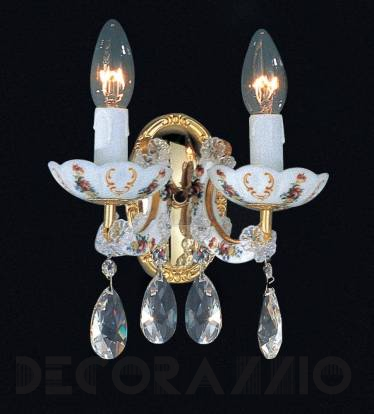 Светильник  настенный накладной Arlati Maria Theresa Wall-Lamps - 3323-2CC GP