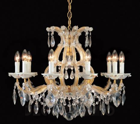 Светильник  потолочный подвесной Arlati Maria Theresa Chandeliers with Porcelain - 1595-10+1CC GP