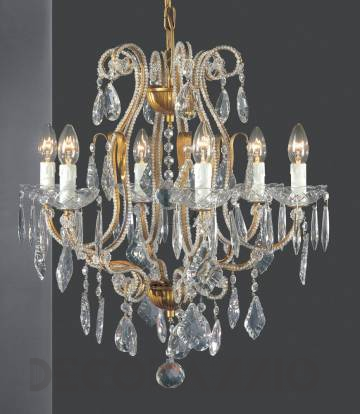 Светильник  потолочный подвесной Arlati Beaded Chandeliers - 3348-6CC GP