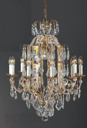 Светильник  потолочный подвесной Arlati Beaded Chandeliers - 3357-10+1CC GP