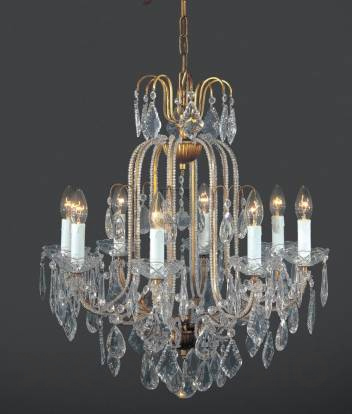 Светильник  потолочный подвесной Arlati Beaded Chandeliers - 3358-8CC GP