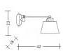 Светильник  настенный накладной (Бра) Baga Patrizia Garganti 2051 - 2051