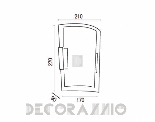 Светильник  настенный накладной (Бра) Faro 66185 - 66185