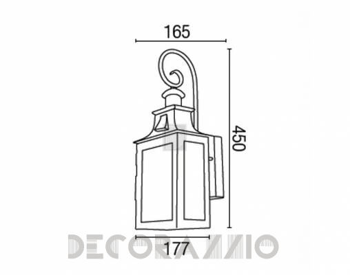 Светильник  настенный накладной (Бра) Faro 65007 - 65007