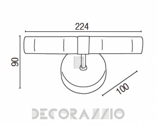 Светильник  настенный накладной (Бра) Faro 63043 - 63043