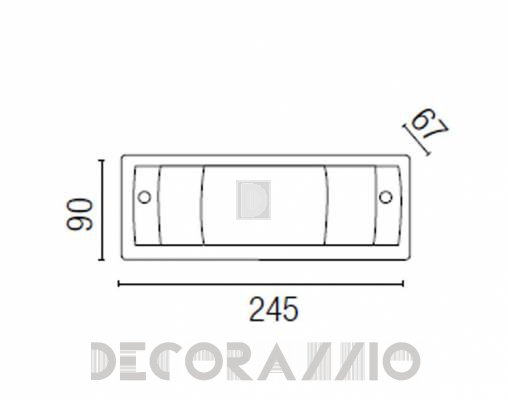 Светильник  настенный накладной (Бра) Faro 63040 - 63040