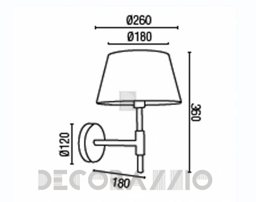 Светильник  настенный накладной (Бра) Faro 68420 - 68420