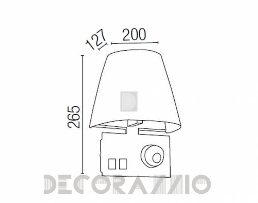 Светильник  настенный накладной (Бра) Faro 63190 - 63190