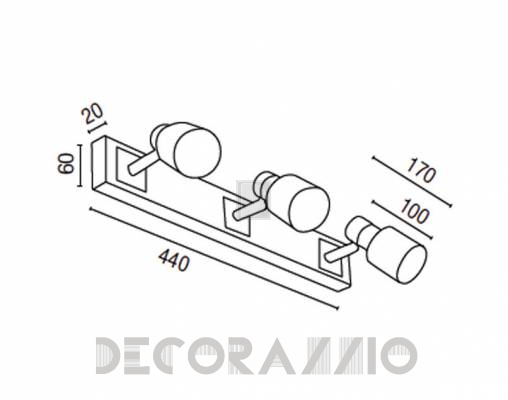 Светильник  потолочный накладной Faro 41012 - 41012