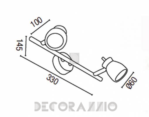 Светильник  потолочный накладной Faro 40885 - 40885