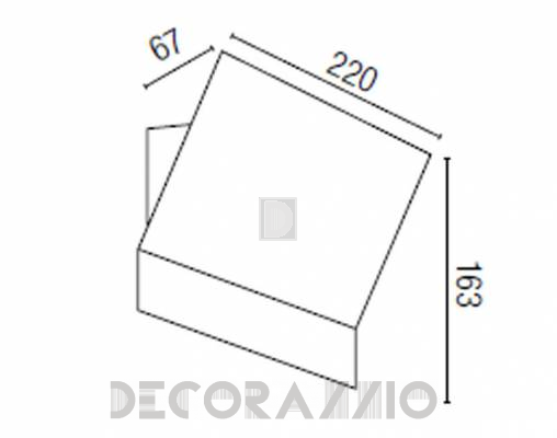 Светильник  настенный накладной (Бра) Faro 63211 - 63211