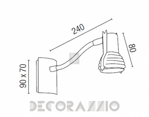 Светильник  потолочный накладной Faro 40917 - 40917