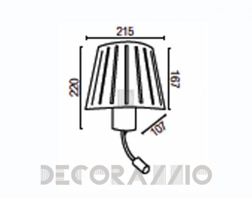 Светильник  настенный накладной (Бра) Faro 29962 - 29962