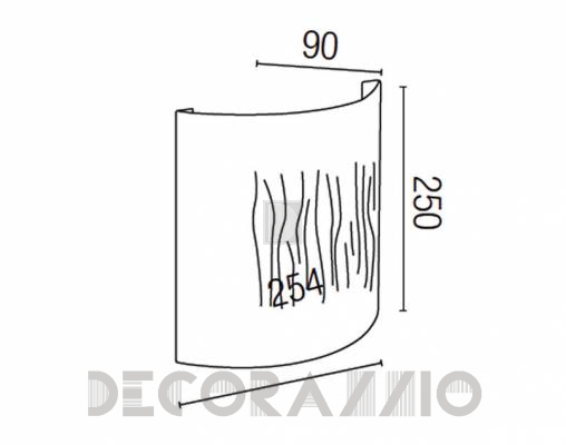 Светильник  настенный накладной (Бра) Faro 63166 - 63166