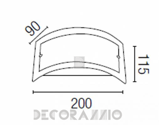 Светильник  настенный накладной (Бра) Faro 63046 - 63046