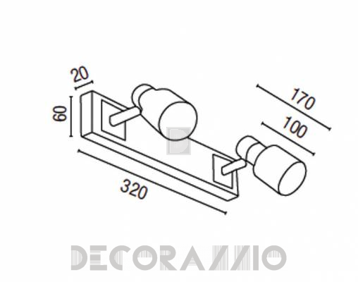 Светильник  потолочный накладной Faro 41016 - 41016