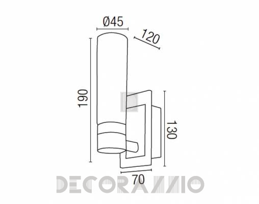 Светильник  настенный накладной (Бра) Faro 63119 - 63119