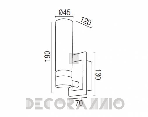 Светильник  настенный накладной (Бра) Faro 63119 - 63119