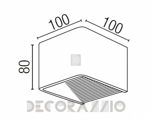 Светильник  настенный накладной (Бра) Faro 61044 - 61044